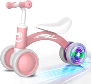 Gamfeiny Colorful Lighting Baby Balance Bike