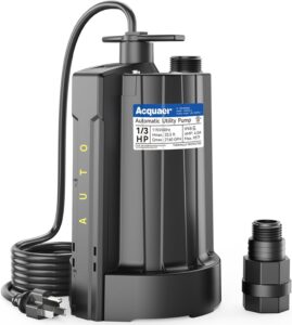Acquaer  1/3 HP 115V 2160 GPH