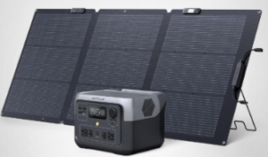 EF ECOFLOW Portable Solar Generator River 2 Max 500 2 with 160W Solar Panel