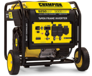Champion Power Equipment 6250-Watt Portable Open Frame Inverter Generator