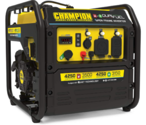 Champion Power Equipment 4250-Watt Dual Fuel RV Ready Portable Open Frame Inverter Generator