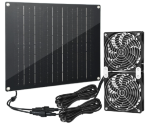 GTQKING 30W Solar Powered Fan for Chicken Coop