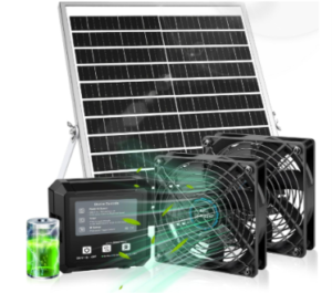 TARKARI Solar-Powered Chicken Coop Exhaust Fan