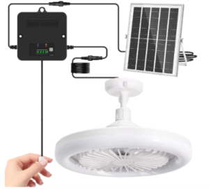 APILAB Solar Ceiling Fan for Chicken Coop