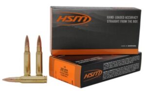 HSM Ammunition Subsonic .308 Winchester 175 Grain Boat Tail Hollow Point MatchKing Brass Cased Rifle Ammunition