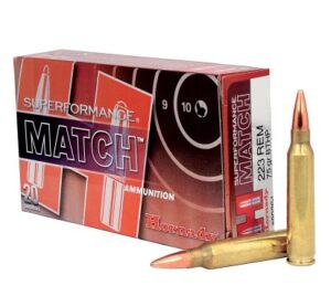 Hornady Match Superformance .223 Remington 75 Grain Boat-Tail Hollow Point Centerfire Ammunition