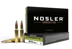 Nosler .308 Winchester 168 Grain E-Tip Lead-Free Brass Cased Centerfire