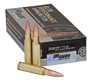 SIG SAUER Elite Match Grade .308 Winchester Open Tip Brass Cased Centerfire Rifle Ammunition