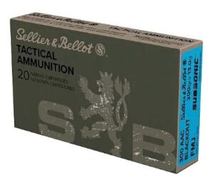 Sellier & Bellot Subsonic .300 AAC Blackout Subsonic Brass Cased Rifle Ammunition