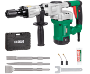 DESHUO 13 Lbs Lightweight 5/8" Hex Demolition Jack Hammer for Tile Removal