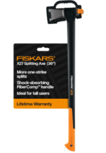 Fiskars X27 Super Splitting Axe 36", for Taller Users on Large Logs