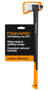 Fiskars X36 Super Splitting Axe 36", Extra-Long Handle for Large Wood Logs