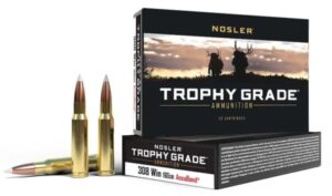 Nosler Trophy Grade .308 Winchester 165 Grain AccuBond Brass Cased Centerfire Rifle Ammunition