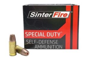 SinterFire Special Duty Self-Defense .40 S&W 125 Grain Hollow Point Frangible Brass Cased Pistol Ammunition